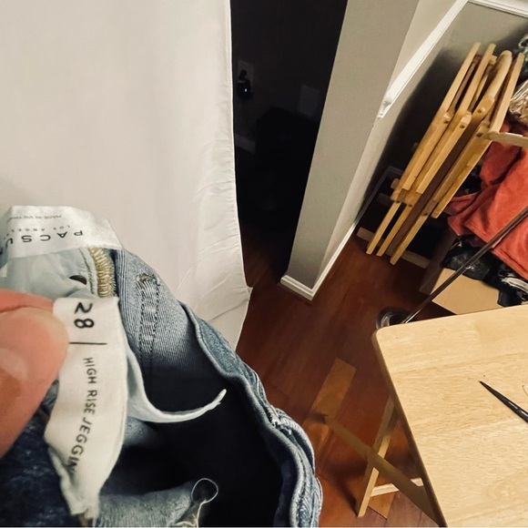 PacSun Blue Skinny Distressed Jeans - Picture 4 of 4